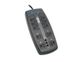 Eaton Tripp Lite TLP1008TEL Protect It 10-Outlet Surge Protector, 8 ft. 2.43 m Cord with Right-Angle Plug, 2395 Joules