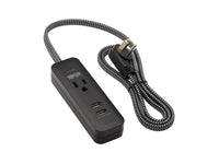 Eaton Tripp Lite TLP104USB 1-Outlet Surge Protector with 2 USB Ports (2.1A Shared) - 4 ft. Cord, 5-15P Plug, 450 Joules, Black