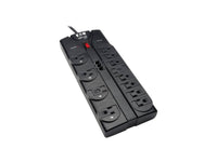 Eaton Tripp Lite TLP1208TEL Protect It 12-Outlet Surge Protector, 8 ft. (2.43 m) Cord, 2160 Joules, Tel/Modem Protection
