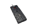 Eaton Tripp Lite TLP1208TELTV Protect It 12-Outlet Surge Protector, 8 ft. (2.43 m) Cord, 2880 Joules, Tel/Modem/Coaxial Protection