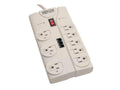 Eaton Tripp Lite TLP808TEL Protect It 8-Outlet Computer Surge Protector, 8 ft. (2.43 m) Cord, 2160 Joules, Tel/Modem/Fax Protection