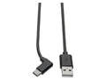 Eaton Tripp Lite U038-006-CRA USB-A to USB-C Cable, Right-Angle USB-C, USB 2.0, (M/M), 6 ft. (1.83 m)