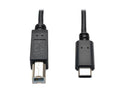 Eaton Tripp Lite U040-006 USB-C to USB-B Cable - USB 2.0, (M/M), 6 ft. (1.83 m)