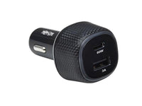 Eaton Tripp Lite U280-C02-63W-1B Dual-Port USB Car Charger, 63W Max - USB-C PD 3.0 Up to 60W, USB-A QC 3.0 Up to 18W