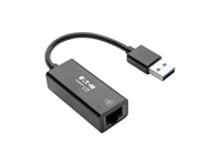 Eaton Tripp Lite U336-000-R USB 3.0 to Gigabit Ethernet NIC Network Adapter - 10/100/1000 Mbps, Black