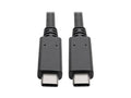 Eaton Tripp Lite U420-003-G2-5A USB-C Cable (M/M) - USB 3.2, Gen 2 (10 Gbps), 5A (100W) Rating, Thunderbolt 3 Compatible, 3 ft. (0.91 m)