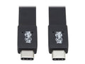 Eaton Tripp Lite U420-16N-G25AFL USB-C Flat Cable (M/M) - USB 3.2 Gen 2 (10 Gbps), 5A (100W) Rating, Thunderbolt 3 Compatible, 16 in. (40.6 cm)
