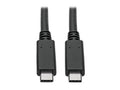 Eaton Tripp Lite U420-C03-G2-5A USB-C Cable (M/M) - USB 3.2, Gen 2 (10 Gbps), 5A (100W) Rating, USB-IF Certified, Thunderbolt 3 Compatible
