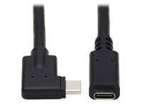 Eaton Tripp Lite U421-20N-G2-RA USB-C Extension Cable (M/F) - USB 3.2 Gen 2 (10Gbps), Thunderbolt 3 Compatible, Right-Angle Plug
