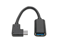 Eaton Tripp Lite U428-06N-F-CRA USB-C to USB-A Adapter (M/F), Right-Angle C, USB 3.2 Gen 1 (5 Gbps), Thunderbolt 3 Compatible