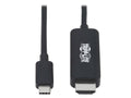 Eaton Tripp Lite U444-003-HBE USB-C to HDMI Adapter Cable (M/M), 4K, 4:4:4, Thunderbolt 3 Compatible, Black, 3 ft. (0.9 m)