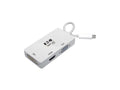 Eaton Tripp Lite U444-06N-HDV4K USB-C Multiport Adapter (M/3xF) - 4K HDMI, DVI, VGA, HDCP, White