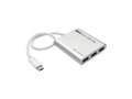 Eaton Tripp Lite U460-004-4A 4-Port USB-C Hub, USB 3.x (5Gbps), 4x USB-A Ports, USB Micro-B Power Input, Silver