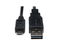 Eaton Tripp Lite UR050-006 Universal Reversible USB 2.0 Cable (Reversible A to 5Pin Micro B M/M), 6 ft. (1.83 m)