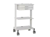 Eaton Tripp Lite WWSS2DWSTAA Mobile Workstation with 2x Adjustable Shelves, 2x Metal Drawers, Locking Casters, TAA