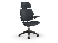 Humanscale F212GAR16XFSHNSC Freedom Headrest Task Chair with 0161 Arda Fabric, Graphite Frame, and Adjust able Arms with Matching Textile