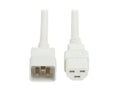 Eaton Tripp Lite P035-006-AWH Power Cord C20 to C21 Heavy-Duty 20A 250V 12 AWG 6 ft. (1.8 m) White