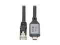 Eaton Tripp Lite U436-03M USB-C to RJ45 Gigabit Ethernet Cable (M/M) - USB 3.2 Gen 1, 3M