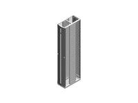 Chatsworth 35524-715 ECM,VERT,DBL,12 IN WX8 FT H,BK, Movable Mid-Section Kit for doublesided managers allows for increas