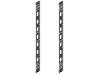 Chatsworth 39221-C06 Dual PDU Bracket - Steel - Black - Attaches to the frame, adjusts in depth independent of the mount