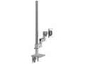 Humanscale X8NTNCDSETB30X8NM0NDSETBNP M/Flex for M8.1 Monitor Arms, Dual Monitors, Clamp Mount, 8 Straight and Dynamic Links, 30 Post Silver with Gray Trim
