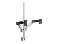 Humanscale X2NTNCBWDSBDSB30X2NM0NAWNTBNP M/Flex for Triple M2.1 Monitor Arms, Clamp Mount, 2 Sliders, Polished Aluminum with White Trim