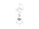 Oberon 1007-ARAP535 Locking Right-Angle Wall Mount with Interchangeable Trim for HPE Aruba AP-535 Series Wi-Fi Access Po