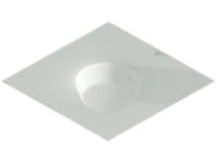 Oberon 1047-ANTMNT-600MM Locking Suspended Ceiling Tile Access Point Enclosure, 3INH x 18.5INW x 18.5IND (76 mm x 470 mm x 470 mm) Back Box, Antenna Mounting Door, Metric