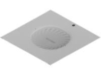 Oberon 1047-MIST43-T Locking Suspended Ceiling Tile Access Point Enclosure, 3INH x 18.5INW x 18.5IND (76 mm x 470 mm x 470 mm) Back Box, Juniper AP43 Access Point Door