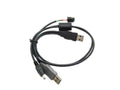 Lantronix KUNA2 Accessory, Cable, USB A Male to Mini USB, L = 500MM + USB A Male to 4P 3.0MM HSG, L = 500MM, X-cable, Power/data, USB