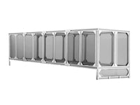 Chatsworth 33000-703 Hot Aisle Containment, Build To Spec Kit, Black Finish, 96 inches (2438.4 mm) W x 282 inches (7162.