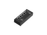Teltonika TSF010000000 TSF010 Flat Industrial Switch 5 X 100 Ports, 3-PIN Power Input, Compact, Integrated DIN Rail Bracket, 7-57 Vdc