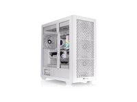 Thermaltake CA-11D-00F6WN-00 The AX500 Full Tower Chassis supports E-ATX/SSI-EEB motherboards, dual 420mm radiators, and up to fourteen 120mm fans for optimal airflow.