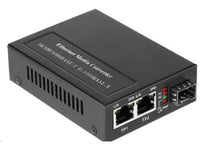 Axiom MCP33-AT-SFP-AX POE+ RJ45 to Open Slot Media Conv