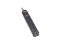 Eaton TLP620DB Protect It 6-Outlet Surge Protector - 5-15R Outlets, 1200 Joules, 20 ft. (6.1 m) Braided Cord, Black