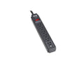 Eaton Tripp Lite TLP63B Protect It 6-Outlet Surge Protector - 5-15R Outlets, 600 Joules, 3 ft. (0.9 m) Cord, Black