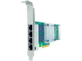 Axiom 10/100/1000Mbs Quad Port RJ45 PCIe x4 NIC Card - AXG95718 - TAA Compliant