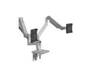 Humanscale M22MTSD M2.1 Dual Mount Monitor Arm, 4/Angled/Dynamic Links, 100 x 100mm VESA