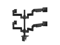 Humanscale X842ETBD M/Flex M8.1 Quad Monitor Arm, Stacked (Two Over Two), 8/Dynamic Links, 24 Post, 100x100mm VESA