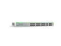 Allied Telesis AT-IGS950/28PS-910 1000BASE-T x 24 + 1000BASE-T x 4/1000BASE-X (SFP) x 4 (copper/fiber combo), WEB Smart Switch with PoE. PoE class 4 (30W) for port1-24, 370 W Total PoE