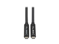 Eaton Tripp Lite U420F-15M USB-C Fiber Active Optical Cable AOC USB 3.2 Gen 2 10Gbps 8K HDR 60W PD Charging M/M Black 15M