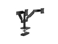 Humanscale X2M33BBBDSBDSB12NA M/Flex for Dual M2.1 Monitor Arms with M/Connect 3 Pro Dock, Dynamic Links, Monitor Sliders, Black with Black Trim