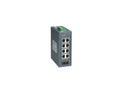 Lantronix X92012011-01 Hardened -34-74C 8-Port 10/100TX, 1-Port 100BaseFX Ethernet Switch W/ Din Rail, 2048 MAC addresses, 10 to 48 VDC, support IEEE802.3 10Base-T