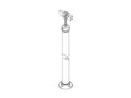 Chatsworth 10684-102 Tall Pipe Stand; 2INW x 85INH; Gray