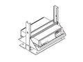 Chatsworth 11349-519 Equipment Tie-Down Bracket; 19INW; Clear