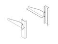 Chatsworth 12312-E01 Equipment Support Bracket; 3.47 IN H; Glacier White