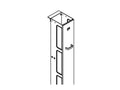 Chatsworth 11922-E08 Cabling Section Cover; 6 IN W x 9 FT H; Glacier White