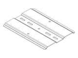 Chatsworth 12121-E18 6IN Channel Rack-To-Runway Mounting Plate Using J-Bolts; 15 to 18INW; Glacier White