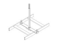 Chatsworth 12362-E06 Cable Runway Center Support Kit; 6.56INW; Glacier White
