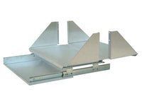 Chatsworth 11487-123 CPU/Monitor Shelf w/ Single Sliding Keyboard Tray; 23INW x 9.54INH x 2.6IND; Gray; Double; Non-Vent